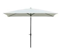 Outsunny Parasol de Jardin Rectangulaire Inclinable 2 x 3 m - Droit Avec Manivelle, Toile Polyester Imperméabilisée Haute Densité 180 g/m² Beige