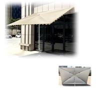 Parasol rectangulaire réglable de 200 x 300 cm, parasol pour mur, balcon, véranda - Kaki - Auvent polyvalent pour la maison et le jardin (4 x 2 m)
