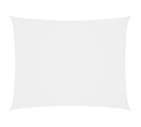 Parasol rectangulaire vidaXL en tissu Oxford enduit de PU, 3x4m, blanc, imperméable et anti-UV