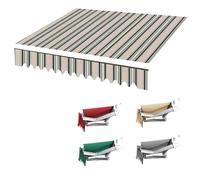 Parasol rétractable Panno Di Ricambio Impermeable 300 x 250/400 x 350/500 x 350 cm Tessuto Poliestere StrisceSole 5 x 2,5 m