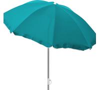 Parasol rond Ø1,80m pétrole polyester pliable protection UV