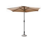 Proloisirs - Parasol rond 3m Toile polyester Taupe Taupe