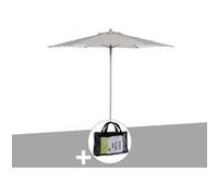 Parasol rond acier Anzio Ø 2,30 m Taupe Taupe G