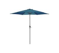 - Parasol rond aluminium avec manivelle 3m Tilt Bleu
