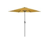 Alizé - Parasol rond aluminium avec manivelle 3m Tilt Curry Gris G