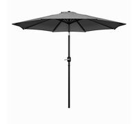 Parasol Rond Parasol Parapluie du Soleil Ombre extérieur Patio Plage Talk inclinable 3m Gris Patio Parapluie du Parapluie du Soleil