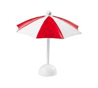 Parasol, rouge/blanc, 10 x 10 cm