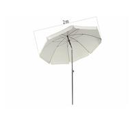 Parasol - ROYAL GARDINEER - Ø 200 cm - Protection UV50+ - Pliable