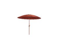 Parasol sans base en polyester rouge Sunshine