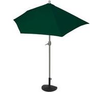 Parasol Semi-Circulaire Parla, Demi-Parasol Balcon, Uv 50+ Polyester/Alu 3kg 300cm Vert Avec Support Vert
