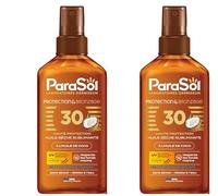 Parasol Spray Huile Sèche 30 FPS Protection & Bronzage à l'huile de coco (Lot de 2)