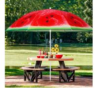 Parasol - SPRINGOS® - 160 cm - Métal - Polyester - Rouge