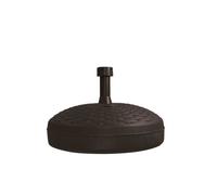 Aktive – Pied de parasol Résine simil ratan Ø45×15 cm 20 L Anthracite