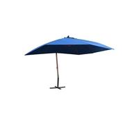 Parasol Suspendu avec Mât en Bois, Pare-soleil de Patio, Abri de Soleil, Parasol de Plage Jardin Balcon Terrasse 47123