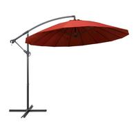 Parasol suspendu terre cuite 3 m mât en aluminium Helloshop26 02_0008728