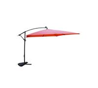 Parasol Terracotta Droit Carré 3 X 3 M Led Solenzara Marron