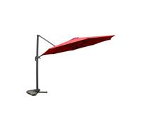 Parasol terracotta droit rond 3,5 x 3,5 m rotatif à 360 CASTILLO