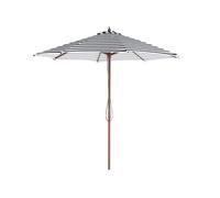 Parasol toile à rayures noires et blanches FERENTILLO