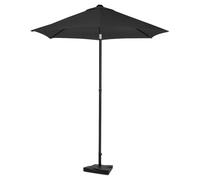 Parasol Torbole - Ø200cm - Parasol Premium - Anthracite/noir | Pied en béton 20 kg inclus.