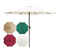 Parasol,Umbrella 10Ft/9Ft Table Market Umbrella Tie Zhu with Crank Outdoor Sun Protection Portable Detachable for Garden, Lawn & Pool Parasol De D'extérieur Patio