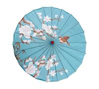 Parasol Umbrella - 32 Inch Plum Blossom Japanese Art Parasol, Handmade Portable Cosplay Accessory | Windproof Silk Cloth Umbrella for Dance Performance, Holiday Festival, Travel, Outdoor Events