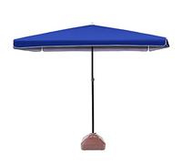 Parasol Umbrella Sun-Resistant Patio Umbrella with 4 Steel Ribs, for Beach Laid-Back Evenings Outdoors, Perfect Patio Upgrade UV Protection (Color : Blue)