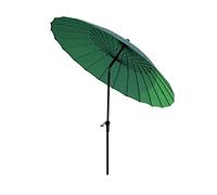 Parasol Vert Vintage pour terrasse, Restaurant, café, Boutique, Parasol Robuste, Parasol de Table d'extérieur de 2,7 m pour Voyage, Soleil et Camping