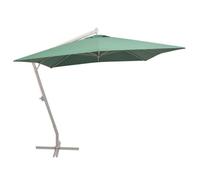 Parasol - vidaXL - 300 x 300 cm - Aluminium - Vert - Mât déporté