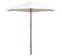 Yueyinnkeji Parasol Avec Poteau En Bois 270 X 270 Cm Blanc Crème Type Blanc
