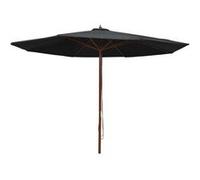 vidaXL Parasol 47138 350 x 240 cm mât en bois pliable Noir