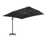 Parasol - vidaXL - Anthracite - Aluminium - 3x3m - Base portable incluse Gris G