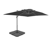 vidaXL Parasol de jardin en aluminium 4x3 m - base portable incluse - Taupe