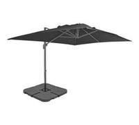 vidaXL Parasol de jardin en aluminium 4x3 m - base portable incluse - Taupe