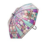 Parasol vintage transparent, joli parapluie pliable automatique, parapluie esthétique pour fille, parapluie pliable à ouverture automatique, parapluie transparent élégant et transparent, 1 pièce.