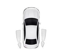 Parasol Voiture Pliable Bloque Pour MG Pour HS 2025 Pour EHS Pour MK2 2024 2026 Pare-soleil Voiture Latéral Couverture Pare-brise(Rear Windows 4pcs)
