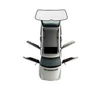 Parasol Voiture Pliable Bloque Pour VW Pour Caddy Pour 2K Pour MAXI 2003-2019 Pare-soleil Latéral Voiture Pare-brise Rideaux Couvertures(Rear Windshield)