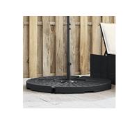 vidaXL Poids de parasol 20 kg – Polyéthylène durable, design texturé, poignée de transport