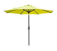 Parasols 2,7 m de extérieur Parapluie de Patio UV70 +, manivelle Inclinaison, Ombre de Soleil pour Le marché de la terrasse du marché extérieur ou côté de la Piscine (Couleur: Vert Fruit)