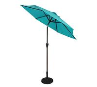 Parasols 7ft Patio Market Umbrella - Outdoor Garden Table Umbrella w/Tilt Adjustment, Resistant Fabric, Wind Vent (Color : Lake Blue)
