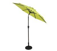 Parasols 7ft Patio Umbrella - Outdoor Garden Table Umbrella w/Tilt Adjustment, Resistant Fabric, Wind Vent (Color : Fruit Green)