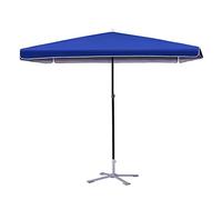 Parasols Blue Rectangular Outdoor Patio Market Style Umbrella, Perfect for Balcony Table Terrace Garden Deck Yard Shade Or Pool Side (Color : Blue, Size : 220cmtimes;180cm)