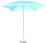 Parasols Patio Deck Square Garden Table Umbrella 6.6Ft/2m, Perfect for Outdoor Yard, Beach Commercial Event Market, Swimming Pool, Light Blu