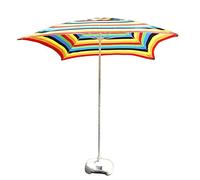 Parasols Square Patio Garden Table Umbrella, Perfect for Outdoor Yard, Beach Commercial Event Market, Swimming Pool Side, 6.6ft / 200cm (Color : Rainbow Color)