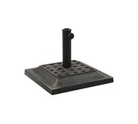 Vidaxl Socle Carré De Parasol Polyrésine 12 Kg Bronze