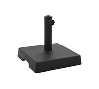 vidaXL Socle carré de parasol Polyrésine 8 kg Noir