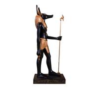 Parastone Anu igurine 22 cm - Statue décorative de dieu égyptien - Sculpture mystique en pierre artificielle - Figurine décorative détaillée pour salon, bureau et collectionneurs - Décoration