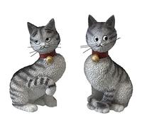 Parastone Lot de 2 figurines irrésistibles irrésistibles Les Chats d'Albert Dubout Caricature de chat, env. 10,5 cm