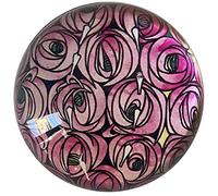 Parastone Museum Collection Presse-papier bombé en verre Motif roses Mackintosh