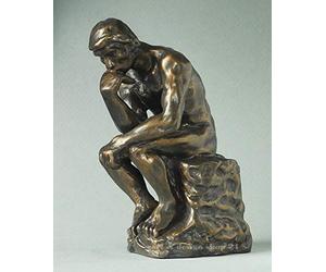 Parastone Museums Kollektion Figurine Auguste Rodin Le Penseur, Aspect Bronze, avec Emballage Cadeau élégant