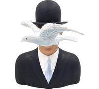 PARASTONE Statuette de collection Magritte - L'homme au Chapeau Melon - Hauteur 15 cm - Largeur 13 cm - Profondeur 7 cm NOIR G